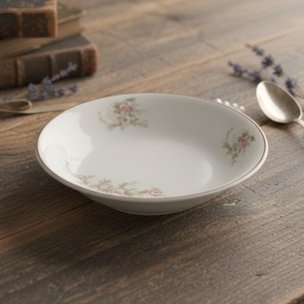 Embassy USA Floral Pattern Berry Bowl, Vitrified China, Replacement Dinnerware